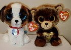 Ty Beanie Boos Set - Darcy  bear    Jack  dog  paris Exclusive  6 Inch  New Mwmt