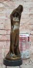 Signed Milo Bronze Woman At Night Sculpture Elegant Female Fine Art Statue