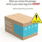 Bean Bag  Big Huge Giant Bean Bag Chair For Adults   no Filler  Bean Bag Chair  