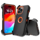 For Iphone 15 15 Pro Max 15 Plus Case Rugged Hybrid Cover Belt Clip Kickstand