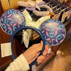 Disney Authentic 2024 Stitch Minnie Mouse Ear Headband Disneyland Exclusive