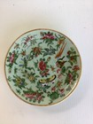 Chinese Celadon Signed Porcelain Famille Rose Bird Butterfly Plate 7 25     2