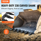 Vevor Bucket Tooth Bar 48   Tractor Bucket 6 Teeth Bar 4560 Lbs Load-bearing
