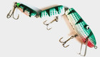 Muskie Pike 9 Inch Double Jointed  Green Perch Big Eyes  It s A Dick