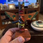 Folk Art Native American Made Indian Original Souvenir Thunderbird Totem Pole