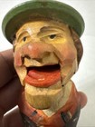 Vintage  Mechanical Bottle Stopper - Hand Carved