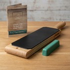 Dual-sided Leather Strop Paddle    Wood Carving  beavercraft Ls1p1