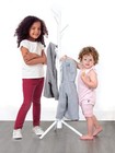 Milliard Kids Coat Tree Rack Hanger Wooden White Rack Organizer Furniture