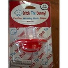  2  Ditch The Dummy Pacifier Weaning Made Simple 1-2 Years Bpa Free Red 2 Pack