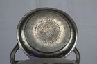 Antique Middle Eastern Hand-engraved Tinned Copper Plate tray  Persian ottoman S