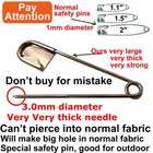 5 Pcs Of 5 Inch Heavy Duty Jumbo Stainless Steel Safety Pins Silver Color Saf