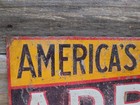 Antique Early Tin Tacker Arbuckles Coffee Sign Unrolled Advertising 9 5  X 5 5 