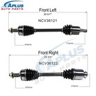 Cv Axle Shaft Front Left   Right Set Fit For Honda Accord Fwd 2 4l L4 2008-2012