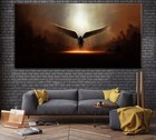 Archangel Canvas Print  Archangel Michael Wall Art  Archangel Wall Decor 