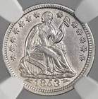 1853  H10c Liberty Seated Half Dime  Ngc Au Details  cleaned   8404748-031