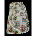 Vintage Walt Disney Productions Mickey Mouse Carnival Fitted Twin Sheet White