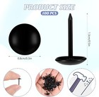 100 Pcs Black Thumb Tacks metal Thumb Tack Furniture Nails Round Head Upholstery