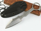7  Tactical D2 Steel Full Tang Hunting Survival Pocket Neck Knife 59hrc W sheath