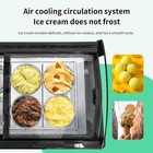 Wixkix Gelato Display Dipping Cabinet Ice Cream Freezer Showcase For Bars Us