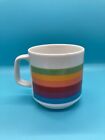 Vintage Original Apple Macintosh Computer Mug 1980s Full Rainbow Logo