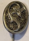 Vintage Sterling Silver   Pewter Stick Pin Collection - Lot Of 3