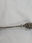 Antique 800 Silver  Chinaman Enamel Sovenier Spoon