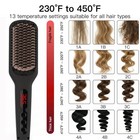 Pro Ceramic Ionic Hair Straightener Brush For Home Salon  Straightening Hair    