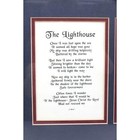 The Lighthouse Prayer Spiritual Message Framed Wall Art Christianity Home Decor