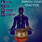Tibetan Singing Bowls Set - Meditation Sound Bowl Stress Relief Tool And Spiritu