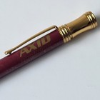 Axid Maroon   Gold Metal Pen Medical Drug Rep Promo Pharmaceutical Collectible