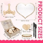 Wedding Guest Book Alternative Wooden Heart Guestbook Ideas Guest Book Weddin   