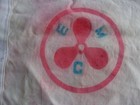 Vintage Emc Yacht Club Burgee Pennant Flag 9 x17  Original