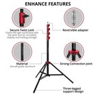 Flashpoint Pro Air-cushioned Heavy-duty Light Stand  red  9 5    fp-s-9-rd-v2