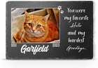 Personalised Pet Memorial Cat Grave Marker Keepsake Slate Dog Tombstone 2size  