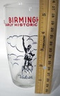 Rare 1952 Birmingham Al Vulcan Statue Historic Scenes Drinking Glass 50s Alabama
