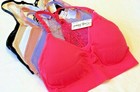 Sports Bras 3-6 Bra Yoga Gym Sleep Lace Racer Back Top 4008 No Wire Soft Comfort