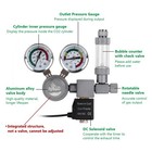 Aquarium Co2 Regulator  Dual Gauge Accurate Display  With 12v Dc Solenoid Val   