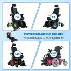 Cup Holder For Permobil Power Wheel Chair  3-in-1 Cup Holder  fit M1  M3  F3  F5