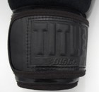 Title Boxing Black Blitz Training Gloves 14 Oz Leather Suede Used