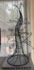Pier 1 One Imports Halloween Tree Witch   s Hat Black Glitter Metal 24 5    Retired