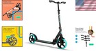 Aqua Kick Scooter With 8  Urethane Wheels - Adjustable For All Ages  220lbs Max