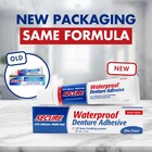 Secure Waterproof Denture Adhesive - Zinc Free - Extra Strong 12 Hour Hold - 1 4