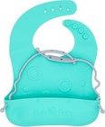 Silicone Baby Feeding  teething Set Bib With Pocket Bpa Free  Phthalate Free