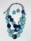 Handmade Tagua Nut Set Necklace And Earrings 