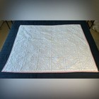 Vintage Handmade Baby Quilt Hand Stitched Crib Lap Quilt Nursery Br  0828247