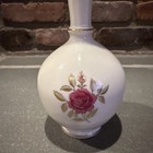 Vintage Lenox Roselyn Bud Vase 24k Gold Trim Pink Rose Hand Painted Usa Euc 8 5   