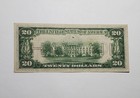 1934 A  20 Frn Hawaii Overprint Wwii Emergency Issue Brown Seal Note Nice Vf  xf