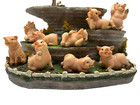 Pig Paradise Figurine Set - 12 Adorable Piglets Farm Animal Collection Decor
