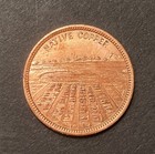 Vintage Sunnyvale  Calif Native Copper Trade Token  the Virginia Saloon 