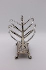 Very Rare Silver Plated Victorian Toast Rack  For Six  Slices Made C  1870 s